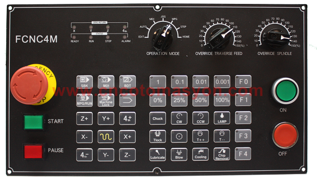 4 Eksen Adtech Freze Paneli CNC9640 Set - CNC OTOMASYON