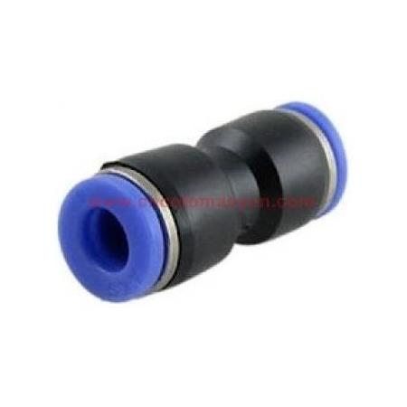 12 mm Hortum Pnömatik Düz Nipel Rekor (ara ek)PU-1200